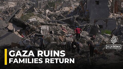 Gaza City in ruins as Palestinians return to find only rubble