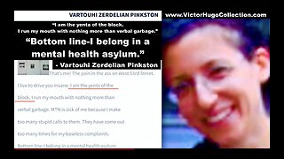 Admitted Yenta Vartouhi Pinkston Handler For Project Pogo Extremist Jew Hater Informant Dustin Nemos