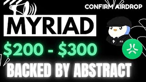 😱😱 Earn Free From MYRIAD Airdrop | Full Guide On Myriad Airdrop A-Z | Best Airdrop 2025