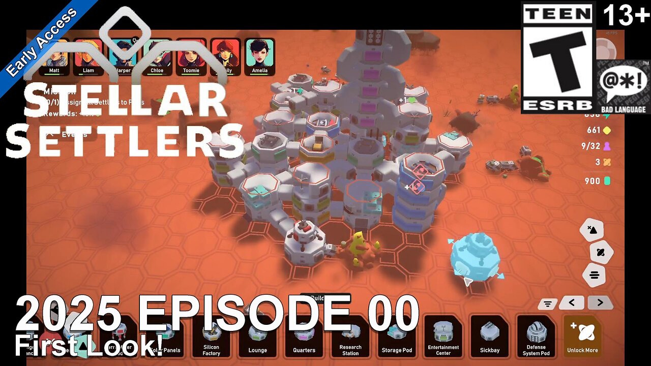 Stellar Settlers: Space Base Builder (2025 Episode 00) First Look!