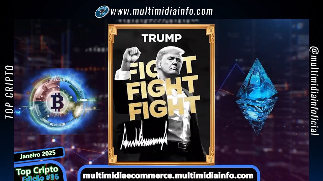 Top Cripto "Janeiro 2025" (Edição #36) TRUMP a cripto da blockchain Solana c/ popularidade política
