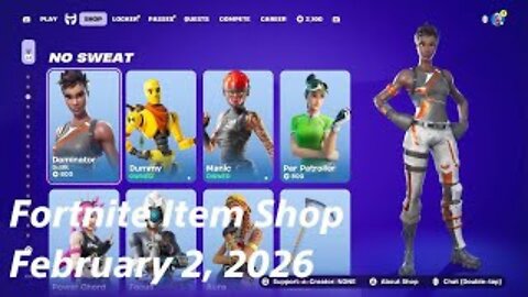 Fortnite Item Shop|February 2, 2026