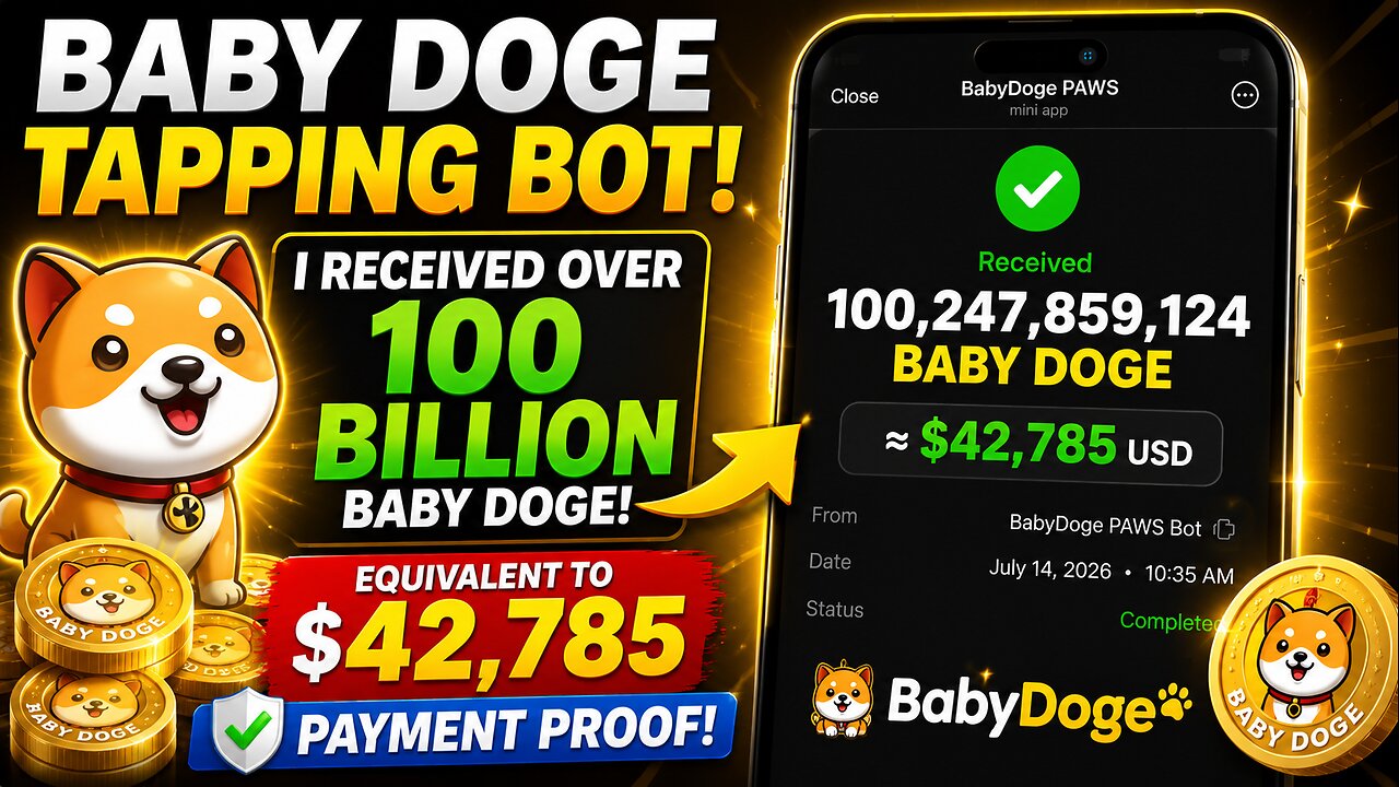 100,000,000,000 BABYDOGE Received From New BOT