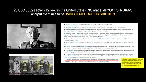 UNITED STATES INC CLAIM14 GOES TO THE PEOPLE WHO THE VATICAN PUT IN A TRUST AND CALLED INDIANS