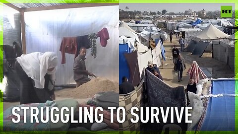 Heavy rains batter Palestinian refugee camp