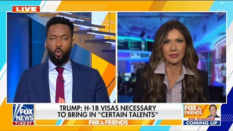 DHS Secretary Noem on H-1Bs: More people are becoming naturalized under this admin than ever before.