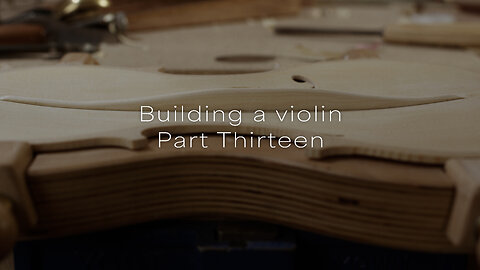 Project | Building a Violin : Part 13, the bass bar