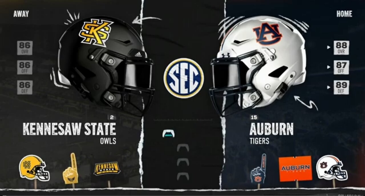 S3 Rebuild Kennesaw State vs Auburn Ep6: Battle of the top 25!