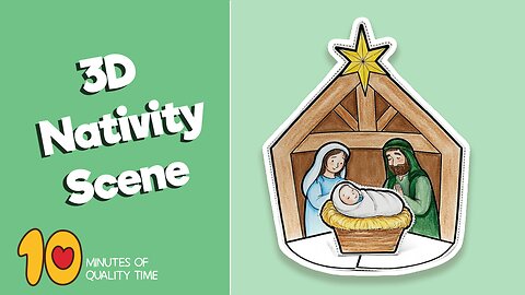 3D Nativity Scene Craft