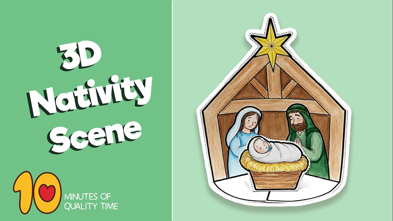 3D Nativity Scene Craft
