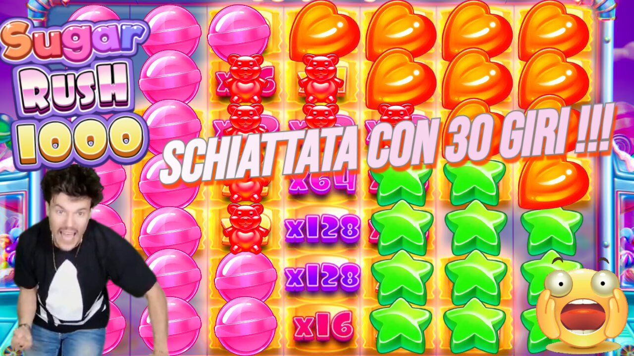 🤯SCHIATTATA CON 30 GIRI!!💣 SUGAR RUSH 1000🧸🍬🍆💸 SLOT ONLINE🎰 BIG WIN💰💸🔥