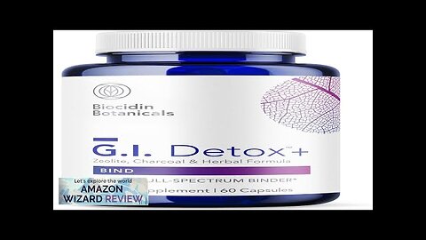 Biocidin G.I. Detox+ Gentle Binder Activated Charoal Zeolite & Aloe Review