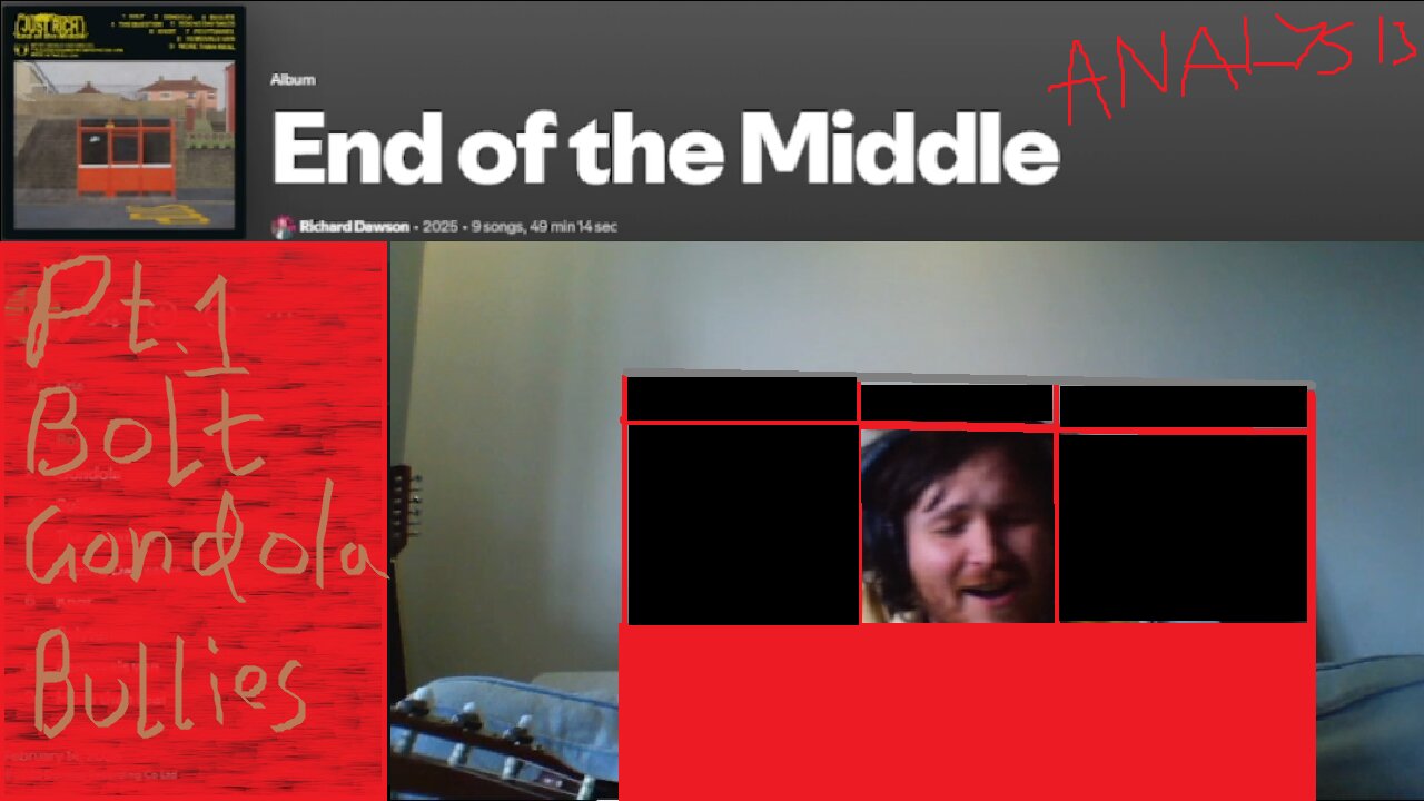 Analysis of Richard Dawson's End of the Middle album (streamed 2025/02/27)