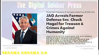 JAG Arrests Former Defense Sec. Chuck Hagel for Treason