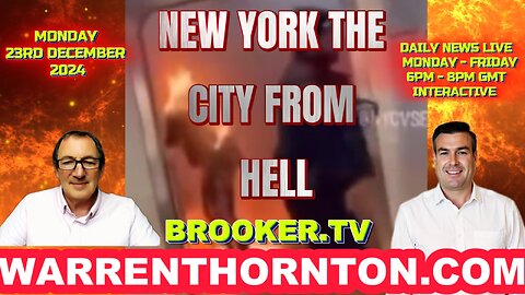 NEW YORK THE CITY FROM HELL WITH WARREN THORNTON, PAUL BROOKER & JAMES TWEEDIE