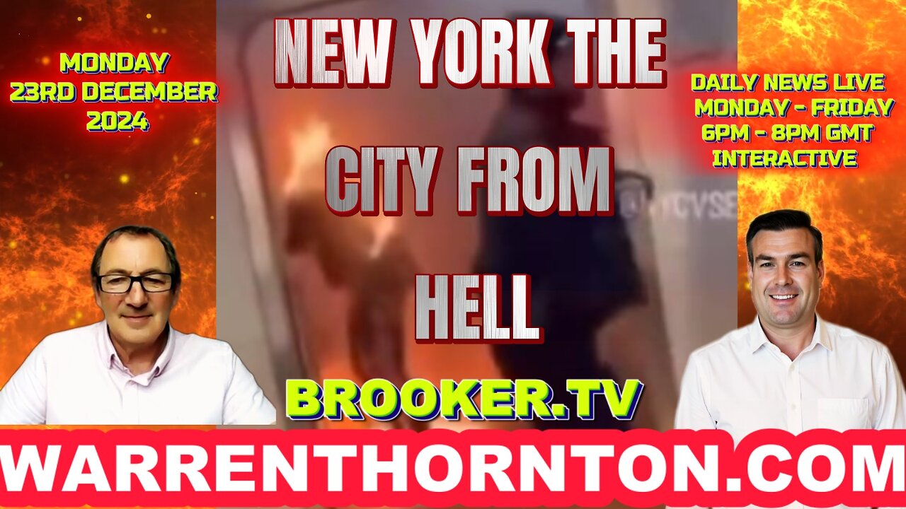 NEW YORK THE CITY FROM HELL WITH WARREN THORNTON, PAUL BROOKER & JAMES TWEEDIE