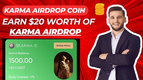 How to Earn With KARMA Airdrop|| $20 Worth of KARMA Token