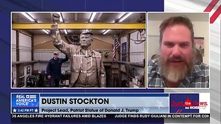 Dustin Stockton says two-story-tall Trump statue memorializes him in an iconic moment of courage