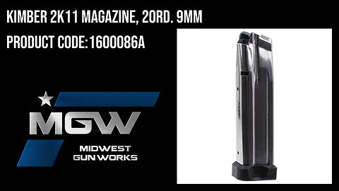 Kimber 2K11 Magazine, 20rd. 9mm - 1600086A