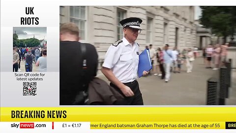 Metropolitan Police Commissioner Mark Rowley throws reporters microphone to the floor