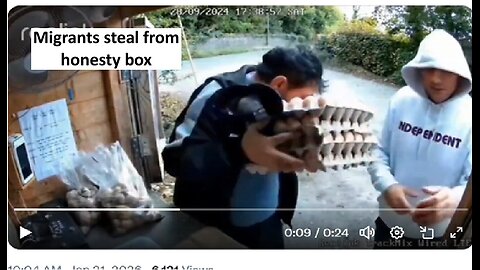 Migrants steal from honesty box