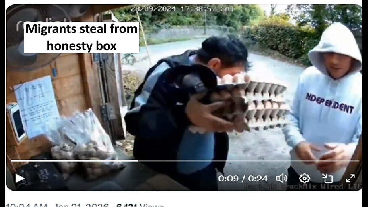 Migrants steal from honesty box