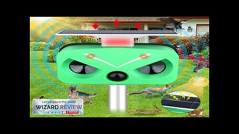 Ultrasonic Animal Repellent Solar PoweredUltrasonic Animal Repeller Outdoor with Flash Review