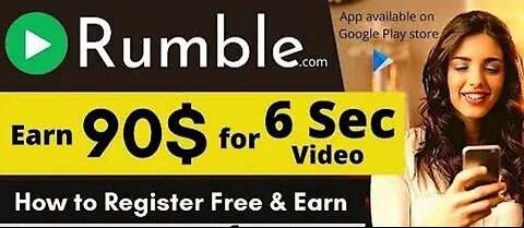 earn ₹90 by just uploading a vdo / rumble trick