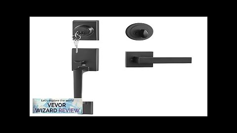 VEVOR Front Door Handle and Deadbolt Set Matte Black Square Handle Set Review