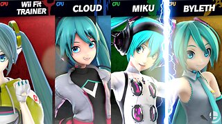 Boxing Miku vs CrossWorlds Miku vs Persona Miku vs Hatsune Miku [Chaos Kid SSBU Member Request]