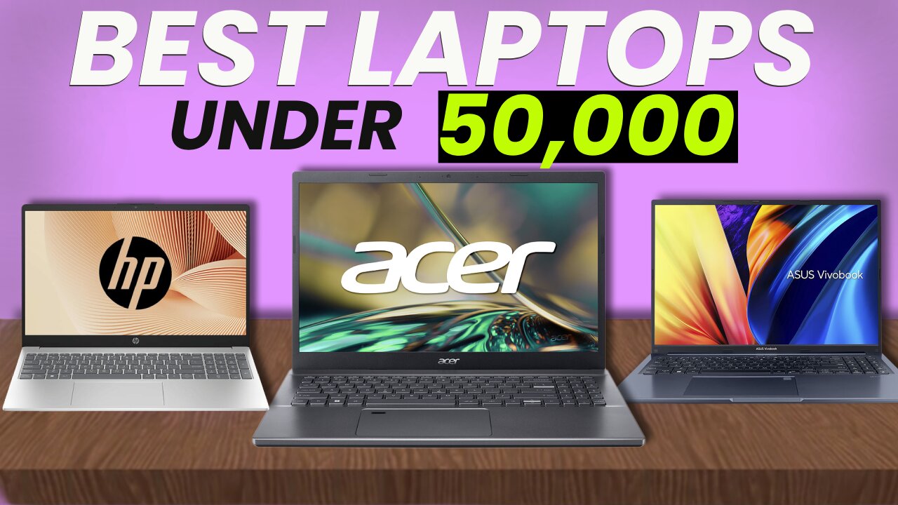 Top 3 Premium LAPTOPS Under ₹50,000 In 2025 🤯