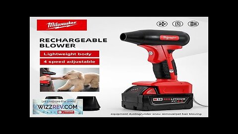 Milwaukee Mini Turbo Jet Fan Electric Air Duster Adjustable wind speed Turbo Review