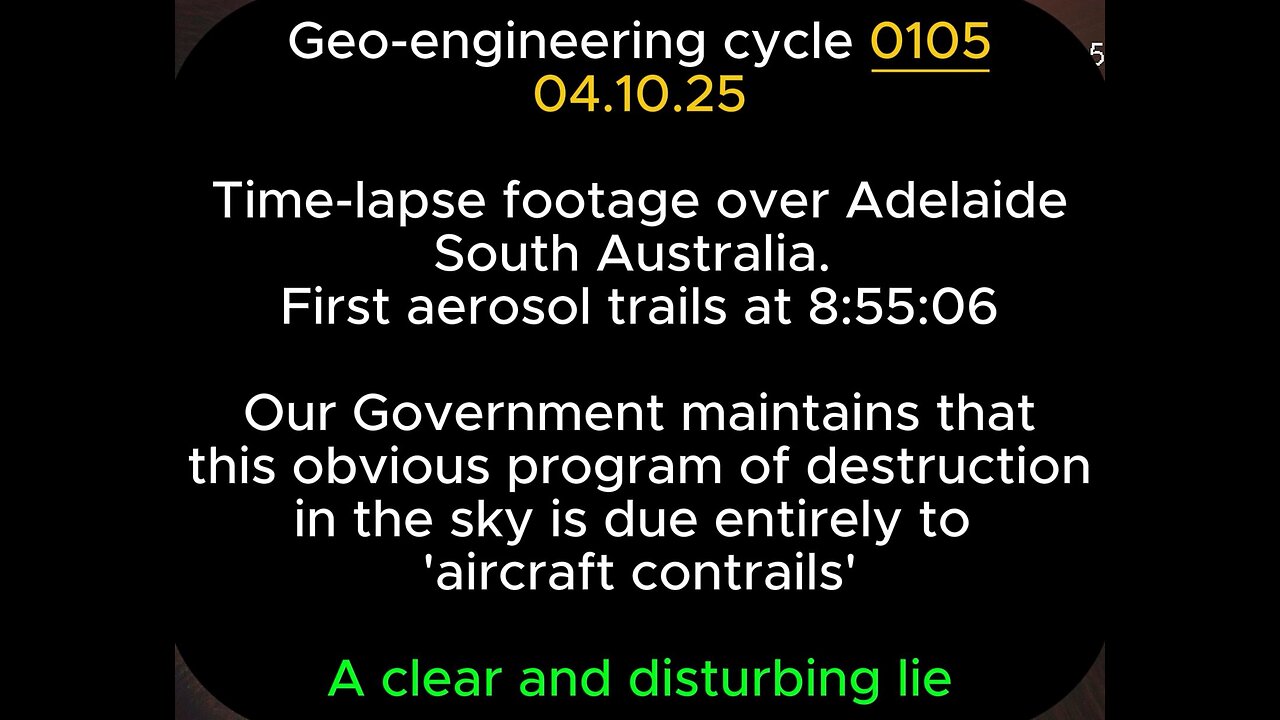 0105 : Geo-Engineering over Adelaide : 04.10.25