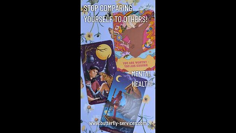 STOP COMPARING YOURSELF TO OTHERS! YOU ARE ENOUGH! Mental health not adequacy! #tarotreading #shorts