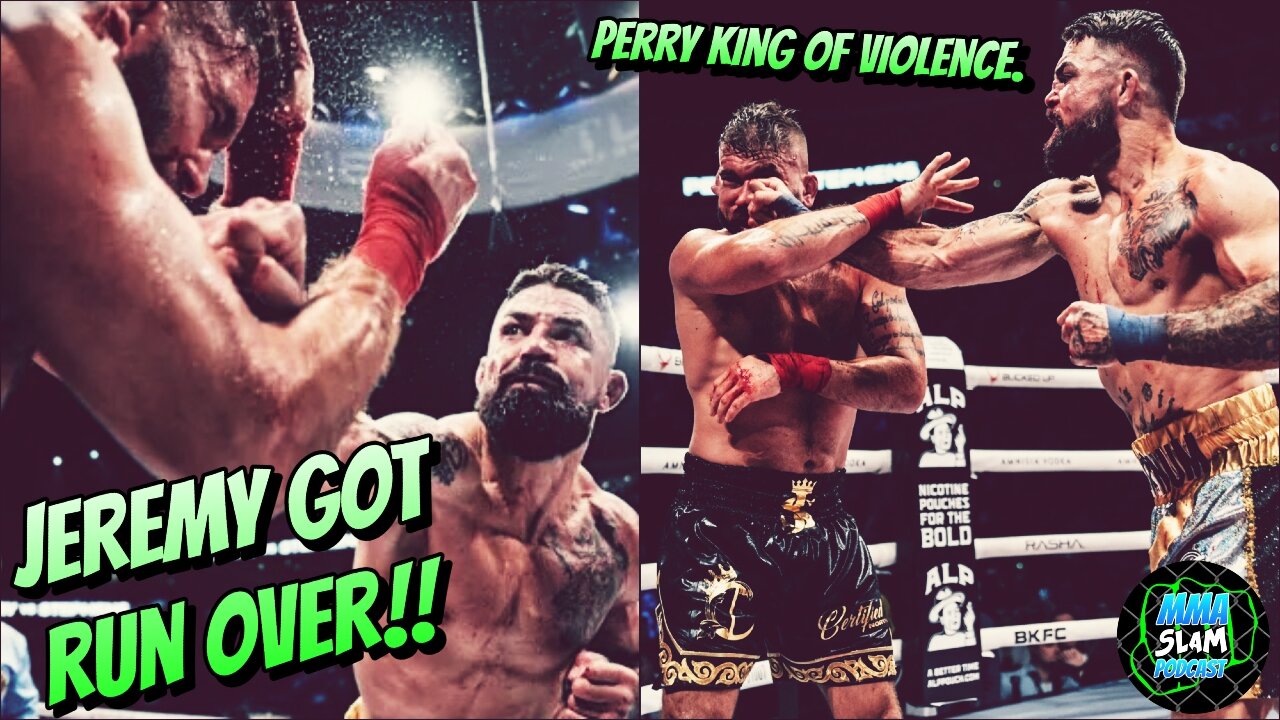 Mike Perry RUNS OVER Jeremy Stephens BKFC | Too BIG too STRONG