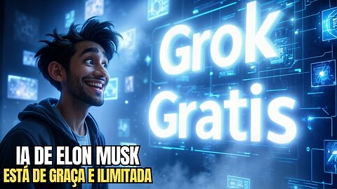 GROK ESTÁ DE GRAÇA E ILIMITADA - ELON MUSK LIBERA SUA FERRAMENTA DE IA GRATUITAMENTE