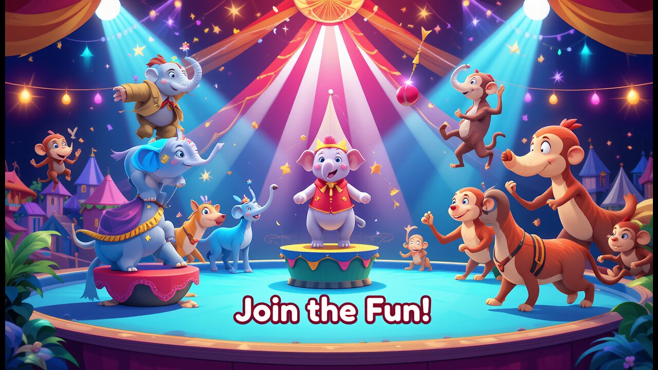 🎪🐾 The Amazing Animal Circus! 🐘🎉 Join the fun with dancing elephants, juggling monkeys, and more!