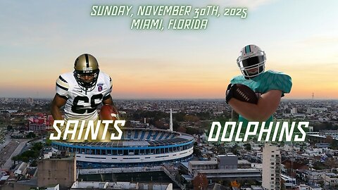 New Orleans Saints @ Miami Dolphins, Week 13, Diggin' Deeper Into the NFL