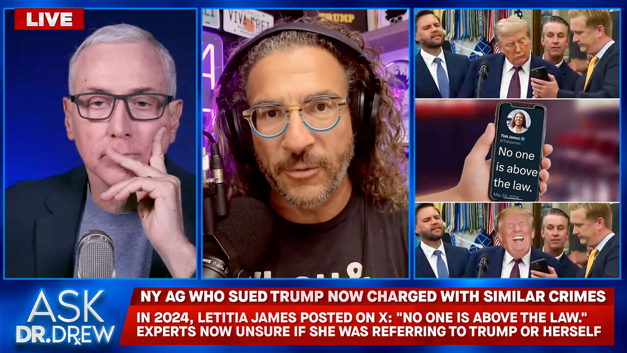 Letitia James Just Found Out "No One Is Above The Law" In Spectacular Display Of FAFO w/ Viva Frei – Ask Dr. Drew