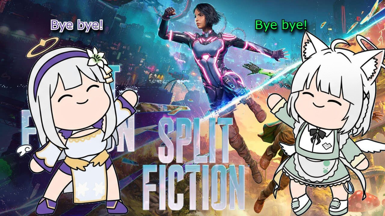 vtubers Shirayuri Lily & Satou Anime BYE BYE - Split fiction