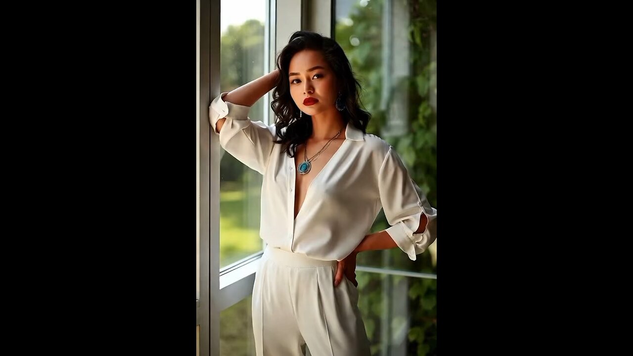 White blouse and trousers set