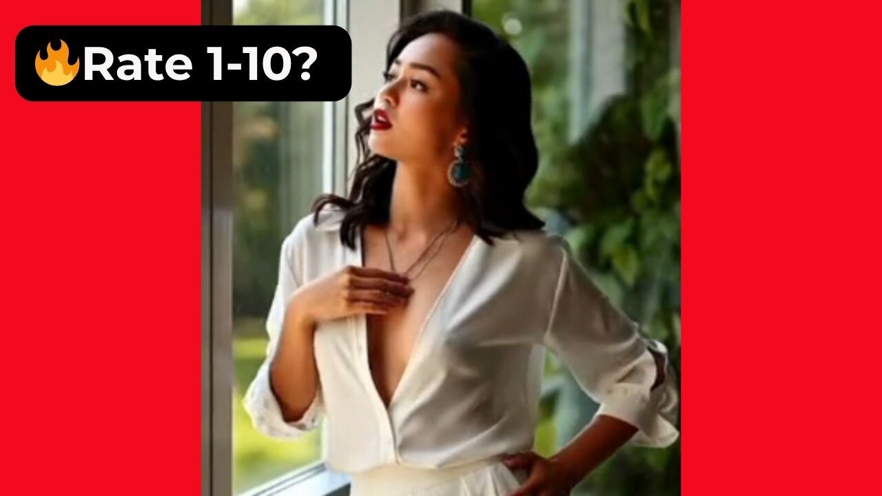 🔥 Rate This Open-Button White Blouse & Trousers 1-10? | Supermodel Chic 4K