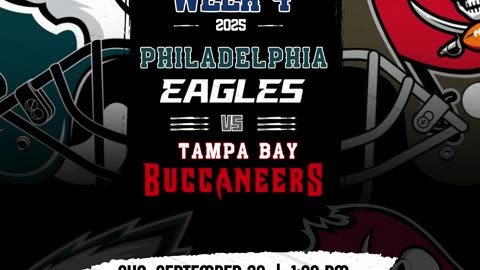 Philadelphia Eagles vs Tampa Bay Bucs | Streaming | Week 4
