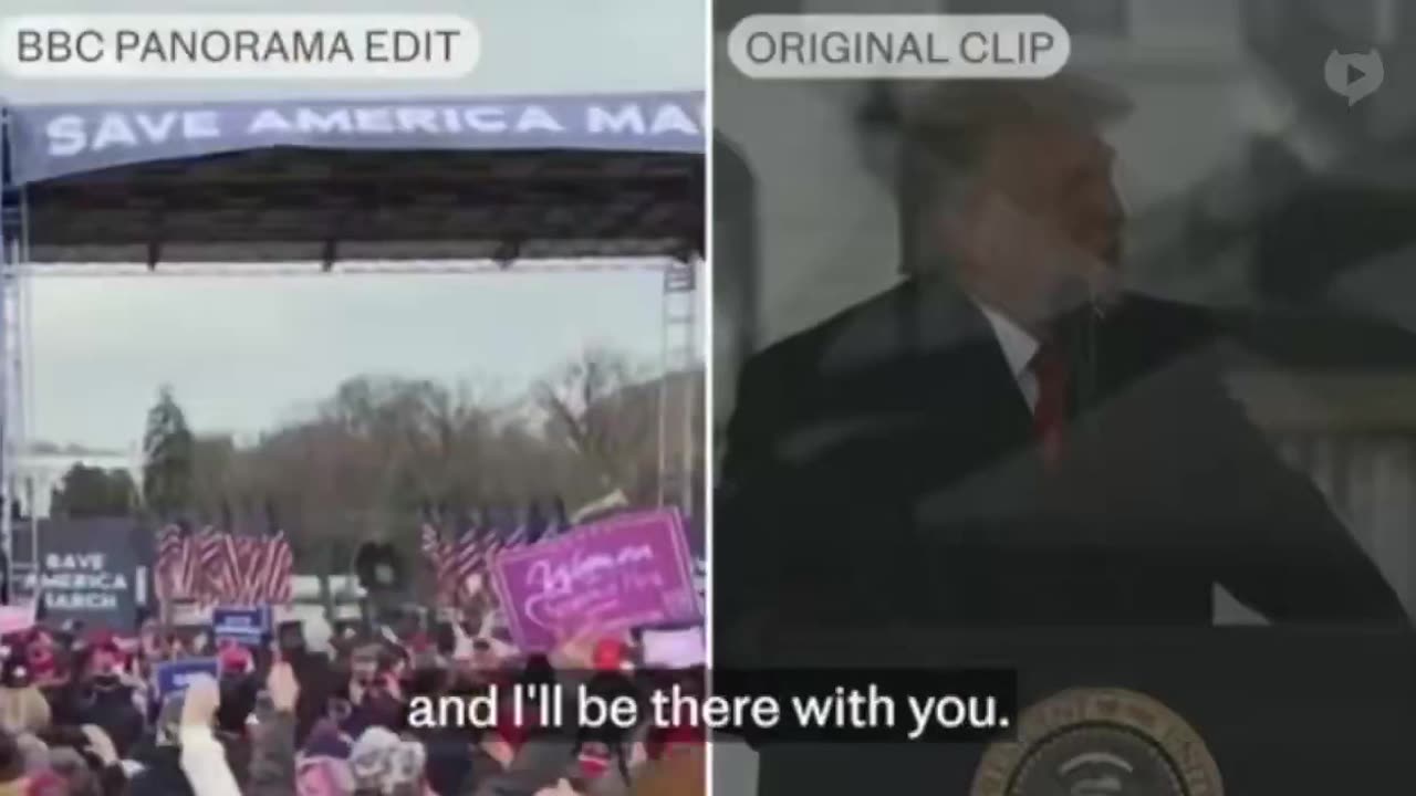 BBC caught editing video to alter it's meaning No comment from BBC Verify yet🤔