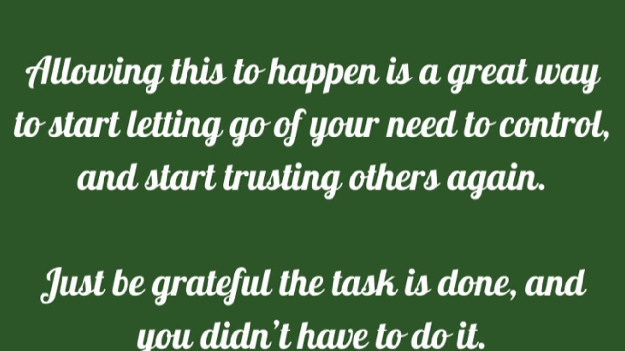 Start trusting and letting go, one bit at a time #enjoylife #lovelife #letgoofcontrol