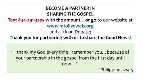 Worship From Mt. Olive Ev. Lutheran Church