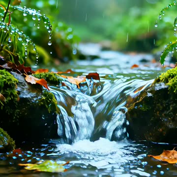 The creek after the rain is so beautiful~