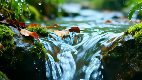 The creek after the rain is so beautiful~