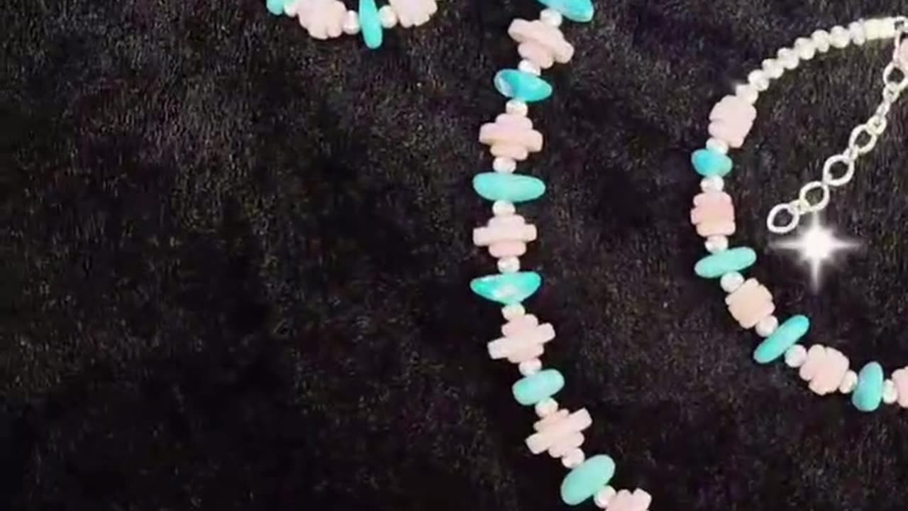 GN-20250108-04 natural Sterling treatment Turquoise Jewelry Set Necklace Earrings Bracelet