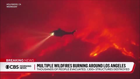 5 Wildfires Still Burning Around Los Angeles 100K Under Evacuation